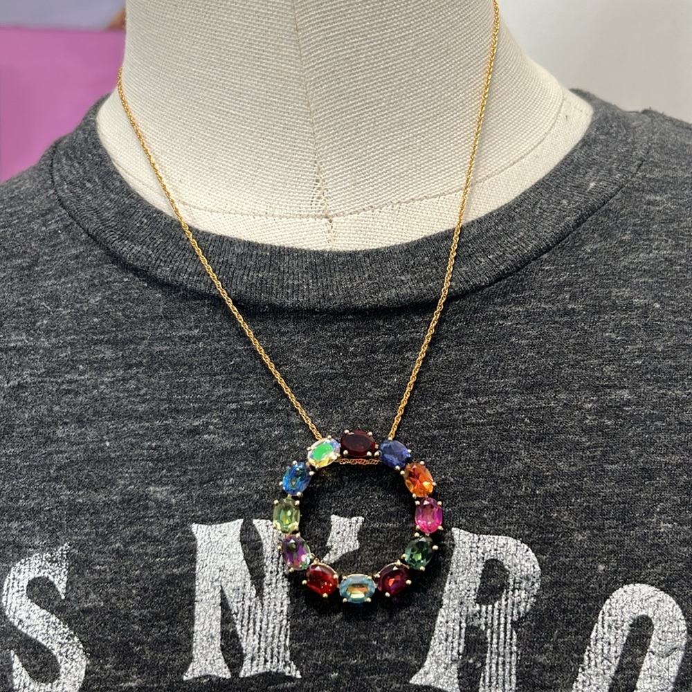 Sterling silver gemstone necklace - Picture 2 of 10